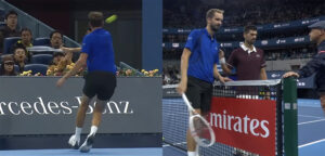 Daniil Medvedev en Novak Djokovic op ATP Beijing op 5 oktober 2026 - © Online video